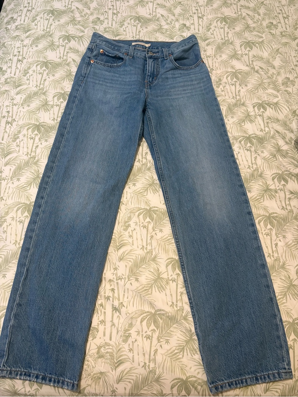 Classic Women's Low Pro Straight Leg Jeans in Light Blue